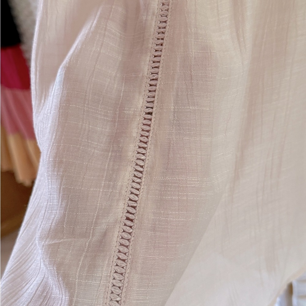 Style & Co. Dusty Pink Sleeveless Lace Top Linen Size S - Picture 6 of 8